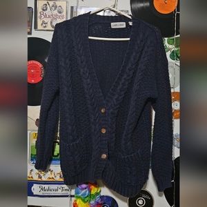 Womens blue cardigan size small